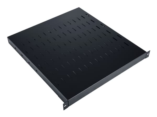 Digitus TN-19-5/9-1U-W-BK, hylly, musta, teräs, 100 kg, 1U, 48,3 cm (19")