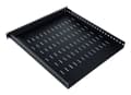 Pikkukuva 2 / 5: Digitus TN-19-5/9-1U-W-BK, hylly, musta, teräs, 100 kg, 1U, 48,3 cm (19")