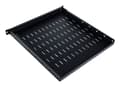 Pikkukuva 1 / 5: Digitus TN-19-5/9-1U-W-BK, hylly, musta, teräs, 100 kg, 1U, 48,3 cm (19")