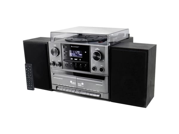 Soundmaster MCD5600SW, Svart, 2 däck, 10 W, DAB+, FM, 3,5 mm, AC