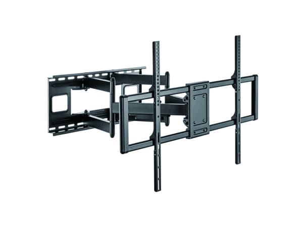 Tekninen seinäkiinnike varrella jopa 120 kg / 120" / VESA 900 x 600 musta