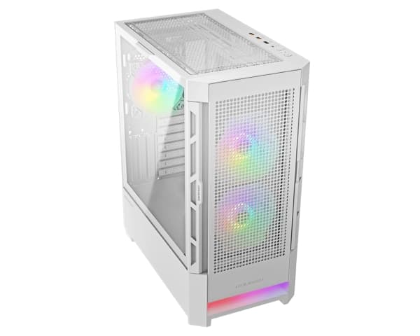 COUGAR Gaming CGR-5ZD1W-AIR-RGB, Midi Tower, PC, Vit, ATX, CEB, EATX, micro ATX, Mini-ITX, Nylon, Multi
