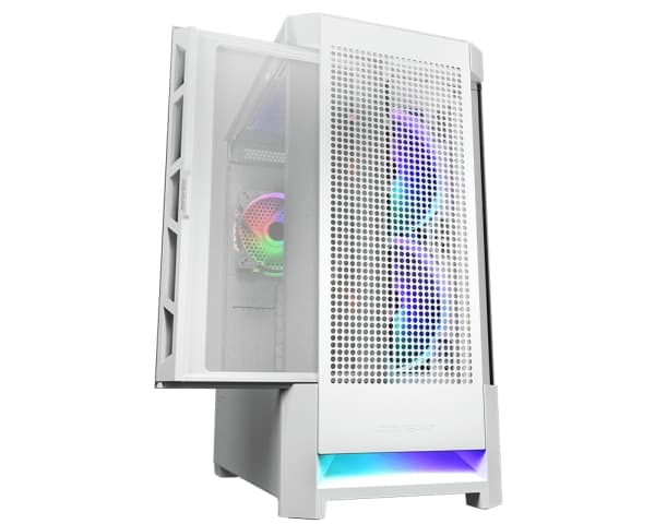 COUGAR Gaming CGR-5ZD1W-AIR-RGB, Midi Tower, PC, Vit, ATX, CEB, EATX, micro ATX, Mini-ITX, Nylon, Multi