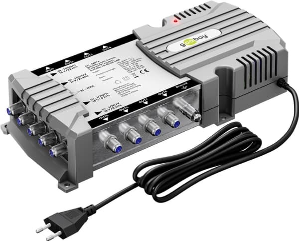 Goobay satellitt multiswitch 5 innganger/8 utganger (64874)