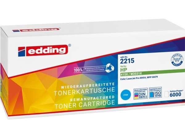 Edding EDD-2215, 6000 sider, Cyan, 1 stykker