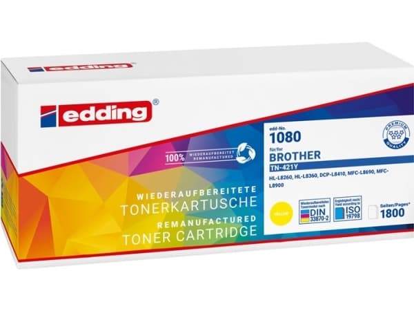 Edding EDD-1080, 1800 sider, Gult, 1 stykker