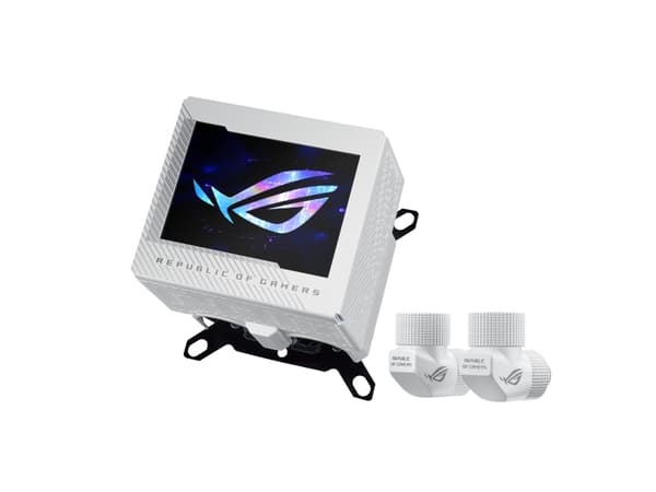 ASUS ROG RYUJIN III - White Edition - væskeklølt system CPU-vannblokk - (for: AM4, LGA1200, LGA1700, AM5, LGA115x Socket) - kobberkaldplate - hvit