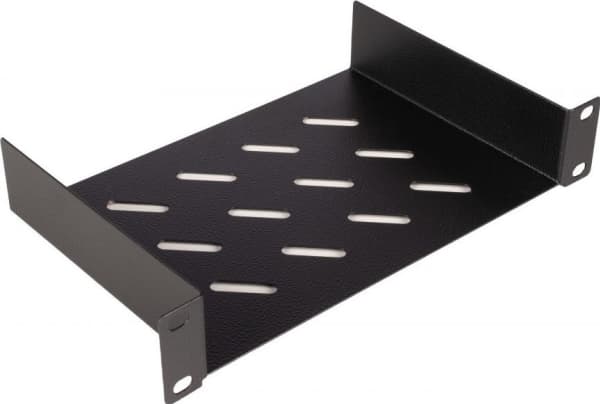 Equip EZFS-10-1-15-B, Hylla till rackskåp, Svart, 100 kg, 1U, Turkiet, 48,3 cm (19")