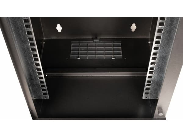 Equip EWM-09-3030-B, Väggmonterad rack, 9U, Knapplås, 5,93 kg, Svart