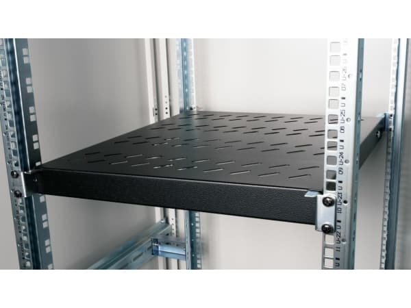 Equip EZVS-19-1-50-B, jalustahylly, musta, 100 kg, 1U, Turkki, 48,3 cm (19")