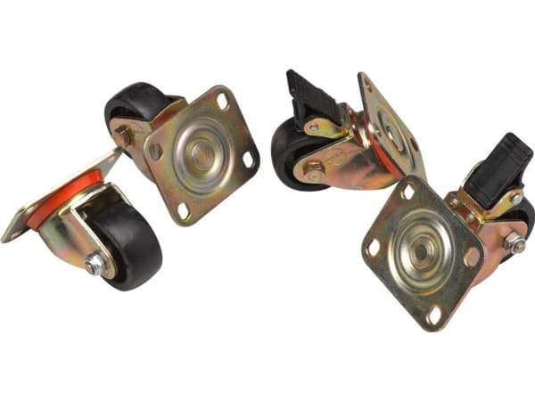 Equip EZW-2, Castor pyörä, musta, Turkki, 60 mm, 40 mm, 75 mm