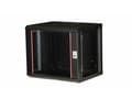 Miniatyrbilde 3 av 5: Equip EPM-09-6045-B-CBAA, Veggmonterbar hylle, 9U, Nøkkellås, Rack skinner, 17,6 kg, Sort