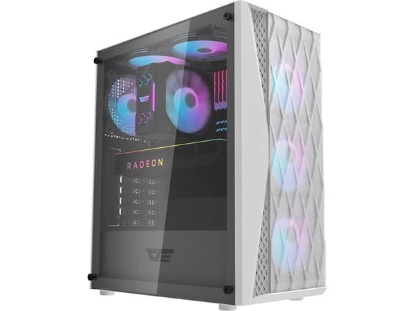Darkflash DK352 Mesh tietokonekotelo (valkoinen)