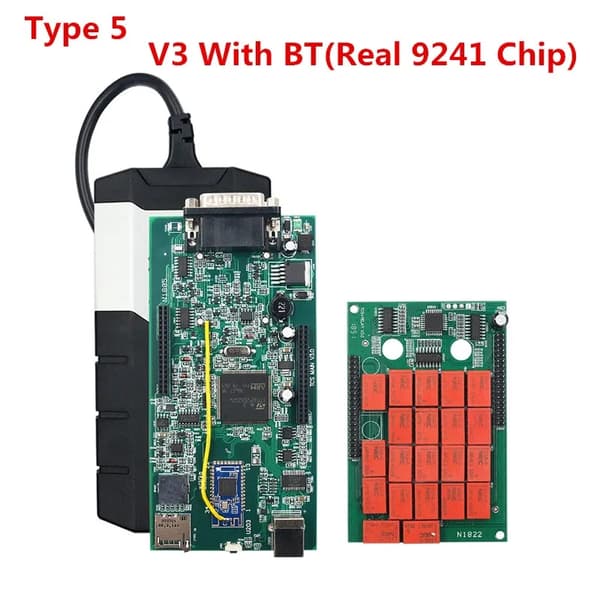 OBDII-skanner, Bluetooth-kompatibel, bil- och lastbilsdiagnostikverktyg, DS V9 PCB, Bluetooth-Suite