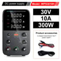 Miniatyrbillede 2 af 2: Justerbar DC-strømforsyning, Programmerbar Hukommelsesfunktion, Stabiliseret Spændingsregulering, 60V 5A