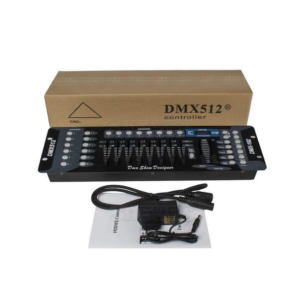 DMX-konsol, 1024 kanaler, international standard support, 192 Konsol, EU-stik