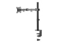 Miniatyrbilde 5 av 5: Neomounts FPMA-D550 - Monteringssett - full bevegelse - for LCD-skjerm - stål - svart - skjermstørrelse: 10"-32" - klemmemonterbar, malje, skrivebord