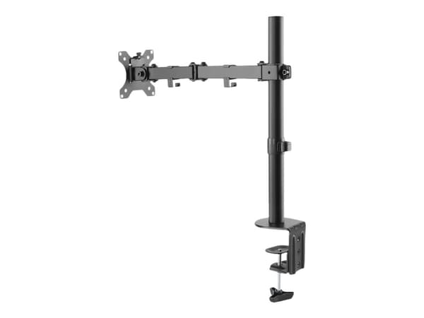 Neomounts FPMA-D550 - Monteringssett - full bevegelse - for LCD-skjerm - stål - svart - skjermstørrelse: 10"-32" - klemmemonterbar, malje, skrivebord