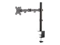Miniatyrbilde 2 av 5: Neomounts FPMA-D550 - Monteringssett - full bevegelse - for LCD-skjerm - stål - svart - skjermstørrelse: 10"-32" - klemmemonterbar, malje, skrivebord