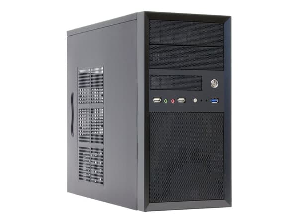 Chieftec Mesh Series CT-01B - Tower - micro ATX - ingen strömförsörjning (ATX12V 2.3/ PS/2) - USB/ljud Svart