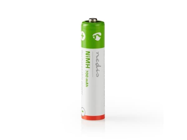 Nedis BANM7HR032B, Ladattava paristo, AAA, nikkelimetallihydridi (NiMH), 1,2 V, 2 kpl, 700 mAh