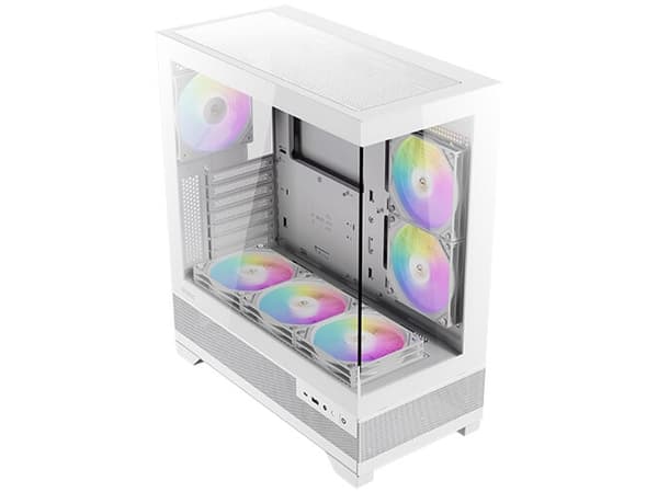 Antec AX Series - - genomskinlig sidopanel (härdat glas) - ingen strömförsörjning - USB/ljud