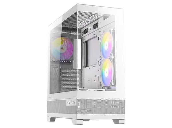 Antec AX Series - - genomskinlig sidopanel (härdat glas) - ingen strömförsörjning - USB/ljud
