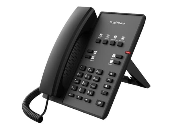 Fanvil H1, IP-telefon, Svart, Skrivbord/vägg, 2 linjer, G.711a, G.722, G.723.1, G.726, G.729ab, Snabb Ethernet
