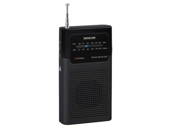 Sencor SRD 1100 B, Analog, AM, FM, 87,5 - 108 MHz, 530 - 1600 kHz, 0,3 W, 8 O