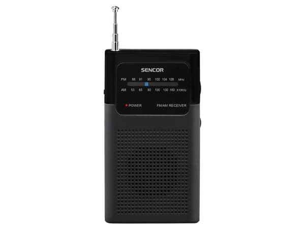Sencor SRD 1100 B, Analog, AM, FM, 87,5 - 108 MHz, 530 - 1600 kHz, 0,3 W, 8 O