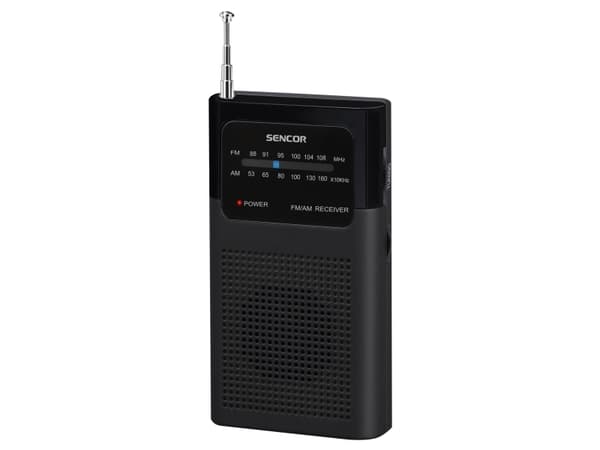 Sencor SRD 1100 B, Analog, AM, FM, 87,5 - 108 MHz, 530 - 1600 kHz, 0,3 W, 8 O