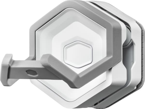 Cooler Master GEM, Universell, Overflatemontert, Plast, Silikon, Stål, Hvit, 2 kg, 84 mm