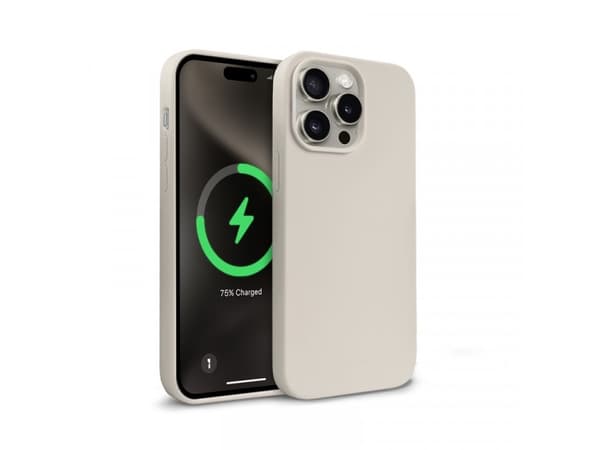 Color Cover Magnetic Case - iPhone 15 Pro Max MagSafe Stone Beige