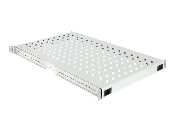 Lanview by Logon - Rackhylle - skapmonterbar - hvit - 1U - 19"