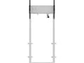 Miniatyrbilde 1 av 5: iiyama MD-WLIFT2031-W1, 120 kg, 139,7 cm (55"), 2,67 m (105"), 800 x 600 mm, Høydejustering, Hvit