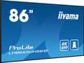 Miniatyrbilde 4 av 5: iiyama ProLite LH8665UHSB-B1 - 86" Diagonalklasse LED-bakgrunnsbelyst LCD-skjerm - intelligent skilting - Android - 4K UHD (2160p) 3840 x 2160 - svar