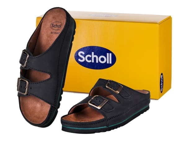 Scholl Air Bag - unisex-sandaler, sort, størrelse 36