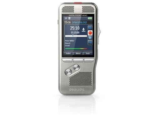 PHILIPS Diktaattori Digital Pocket Memo DPM8200/02 Ammattikäyttöön tarkoitettu sanelukone, 4-asentoinen liukukytkin - 1 kpl (DPM8200/02)