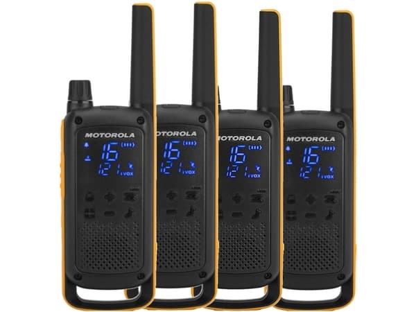 Motorola Talkabout T82 Extreme Quad Pack, Profesjonell mobilradio (PMR), 16 kanaler, 10000 m, LED, Micro-USB, Nikkelmetallhydrid (NiMH)