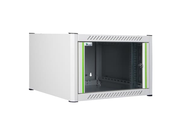 Lanview by Logon - Rack skåp - 60 x 56 - väggmontering - vit, RAL 7035 - 6U - 19"