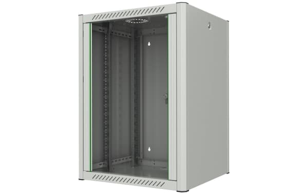 Lanview by Logon - Rack skap - 60 x 56, pro - veggmonterbar - hvit, RAL 7035 - 16U - 19"