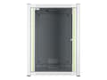Miniatyrbilde 4 av 5: Lanview by Logon - Rack skap - 60 x 56, pro - veggmonterbar - hvit, RAL 7035 - 16U - 19"