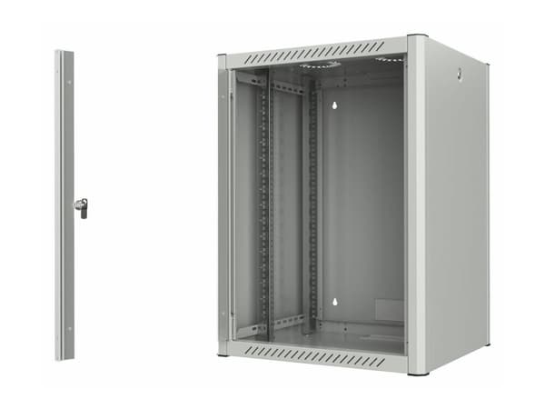 Lanview by Logon - Rack skap - 60 x 56, pro - veggmonterbar - hvit, RAL 7035 - 16U - 19"