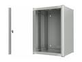 Miniatyrbilde 2 av 5: Lanview by Logon - Rack skap - 60 x 56, pro - veggmonterbar - hvit, RAL 7035 - 16U - 19"