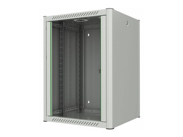Lanview by Logon - Rack skap - 60 x 56, pro - veggmonterbar - hvit, RAL 7035 - 16U - 19"