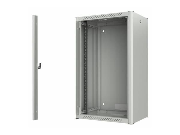 Lanview by Logon - Rack skåp - 60 x 45, pro - väggmontering - vit, RAL7035 - 20U - 19"