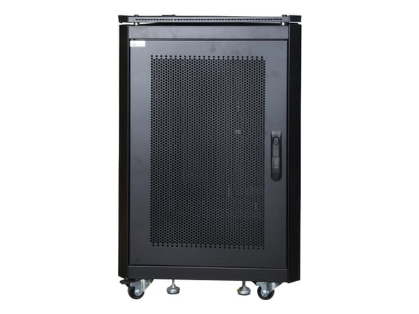 Lanview by Logon - Rack skåp - 600 x 1000 mm, server line - fristående - svart, RAL 9005 - 19"