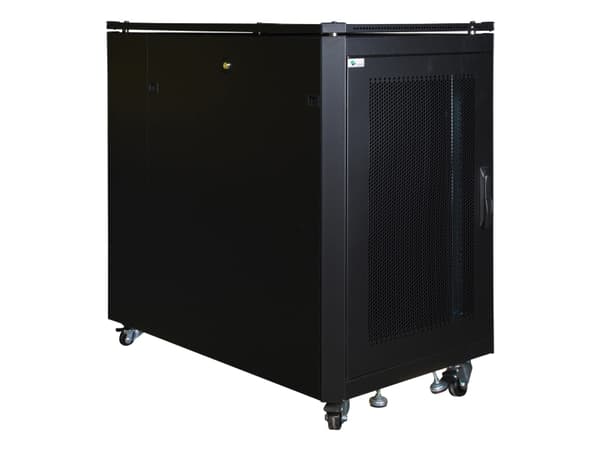 Lanview by Logon - Rack skåp - 600 x 1000 mm, server line - fristående - svart, RAL 9005 - 19"