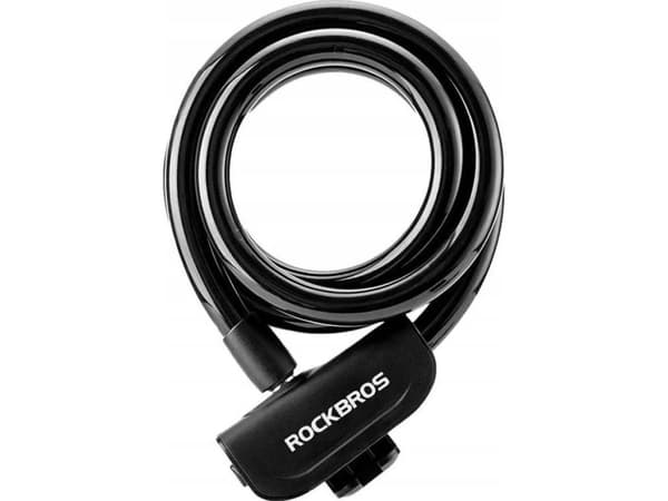 RockBros Rockbros RKS515-BK sykkellås med nøkkel 1,1 m - sort