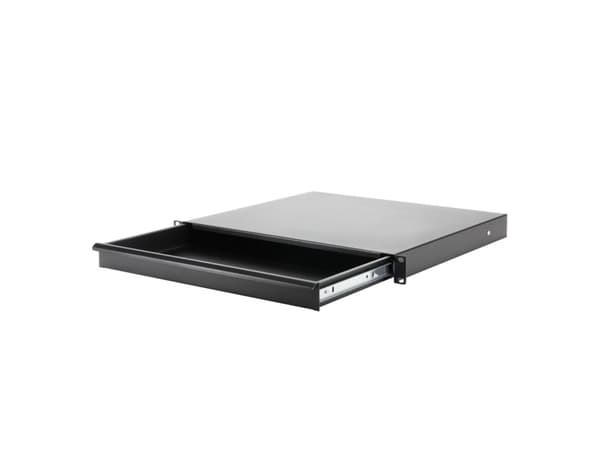 adam hall 87401E, Svart, Stål, 1U, 48,3 cm (19"), 434 mm, 392 mm